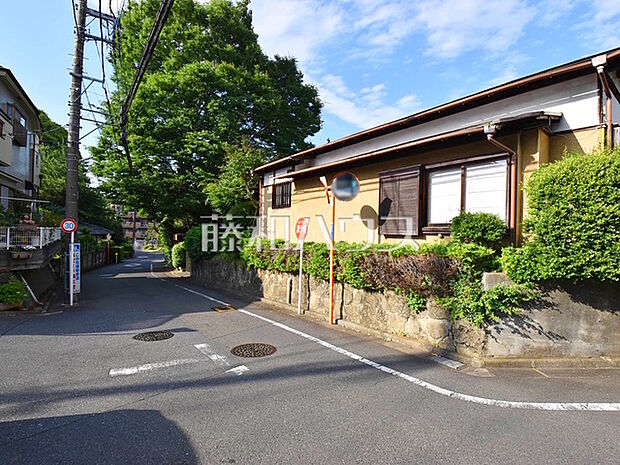 接道状況および現場風景　【東大和市清水3丁目】