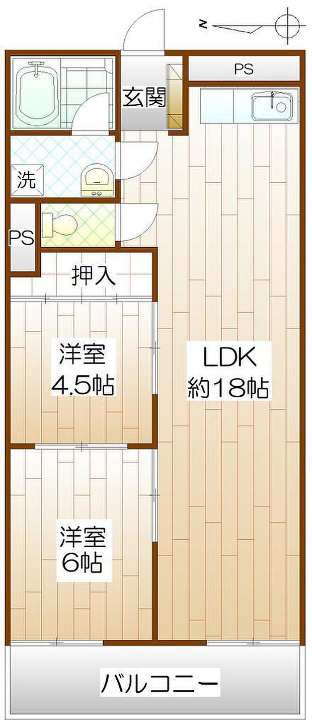 ニュー小金井マンション(1SLDK) 3階の内観