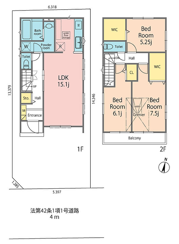 ＪＲ東海道本線 茅ケ崎駅までバス約5分 松林中学校前バス停 徒歩5分(3LDK)の内観