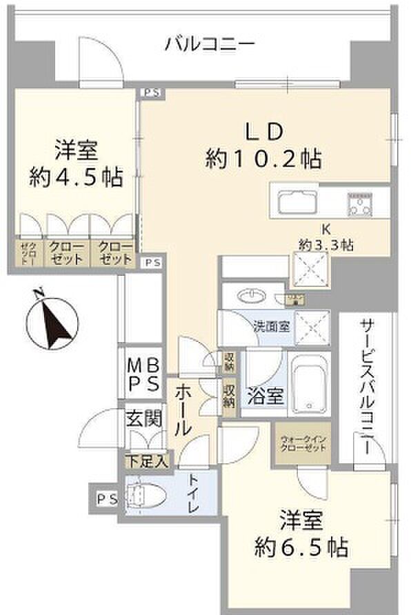 東京メトロ日比谷線 広尾駅まで 徒歩9分(2LDK) 9階の内観