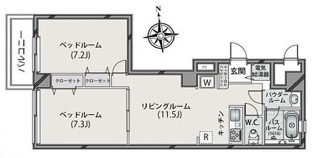 東京メトロ半蔵門線 半蔵門駅まで 徒歩1分(2LDK) 5階の内観