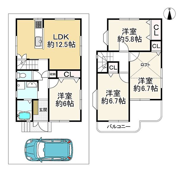 枚方市伊加賀栄町　中古戸建(4LDK)の内観