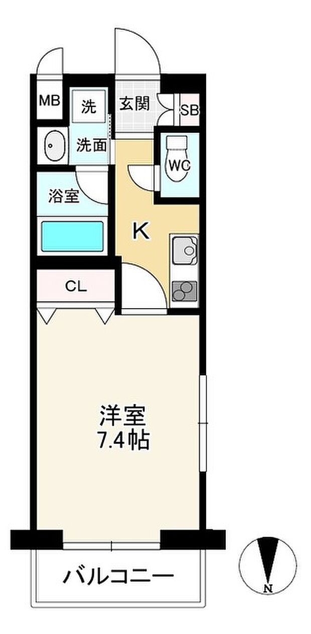 ベラジオ京都壬生イーストゲート(1K) 1階の内観