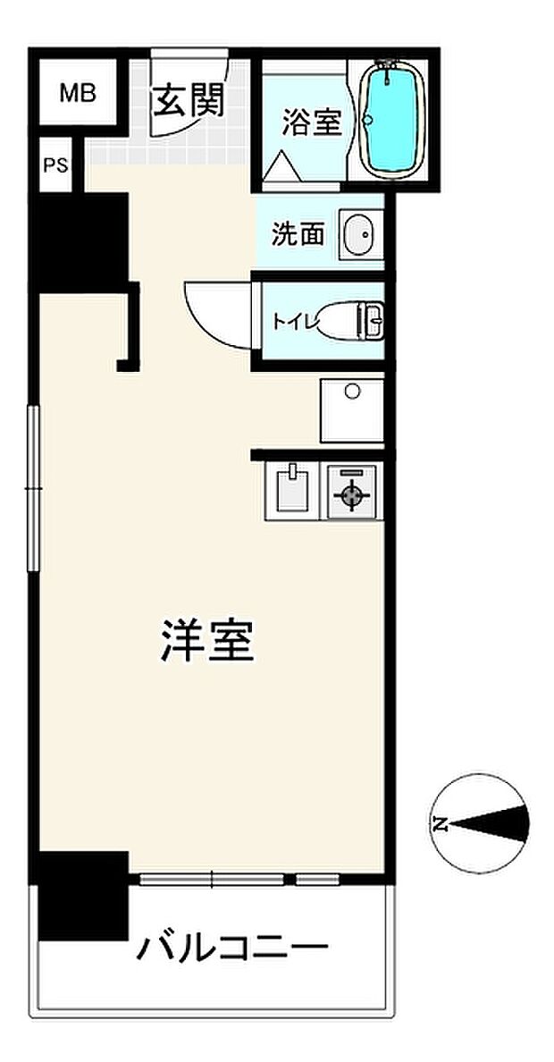 エクセランス梅田西(1R) 10階の間取り図