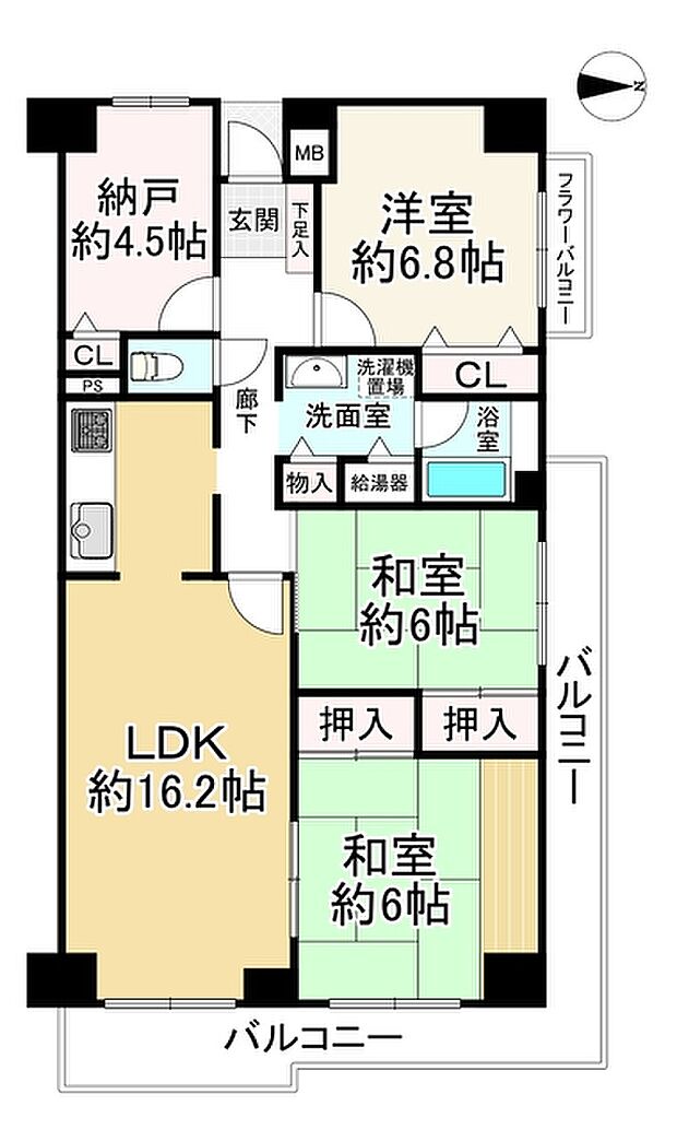 千里南パークマンションＢ棟(3SLDK) 5階の内観