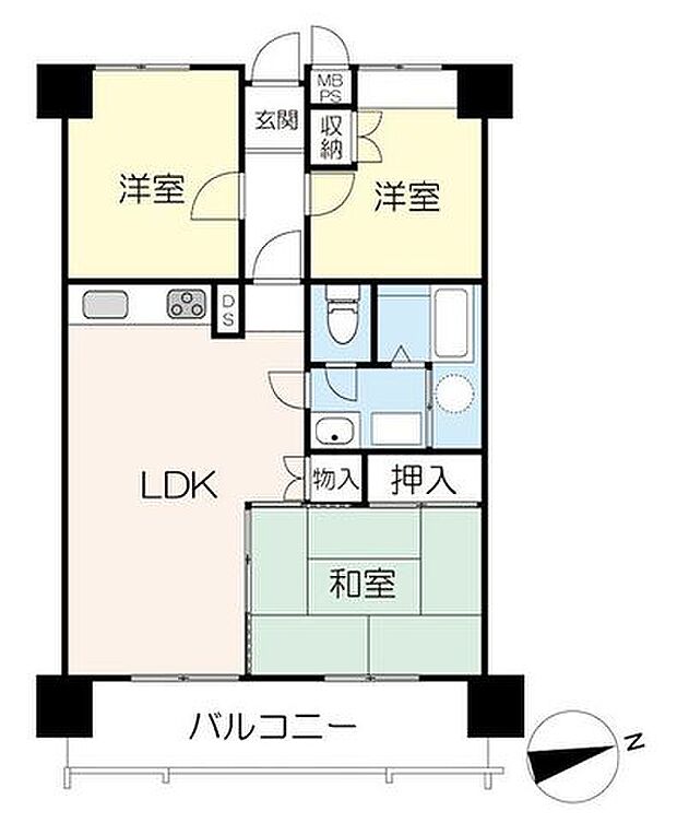 【間取図】3LDK