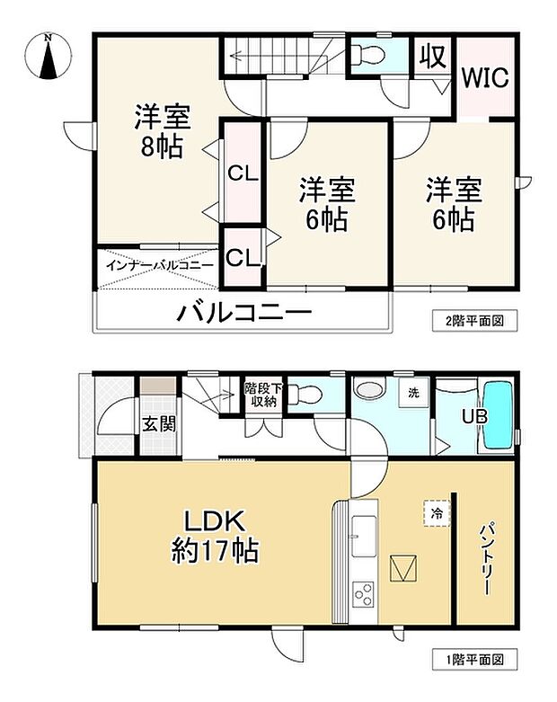 リナージュ　田原本鍵22ー1期　2号棟(3LDK)の内観