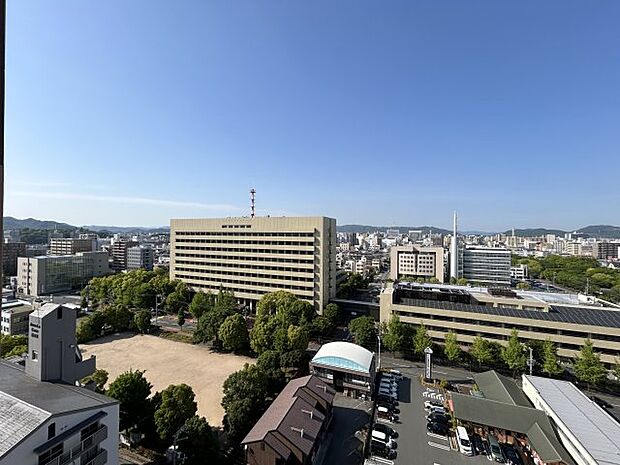 共用部分からの眺望です。姫路市内を一望できます
