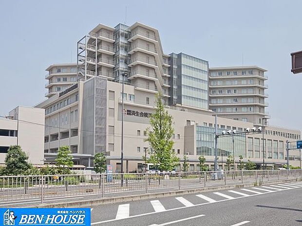 横浜市東部病院 徒歩10分。 750m