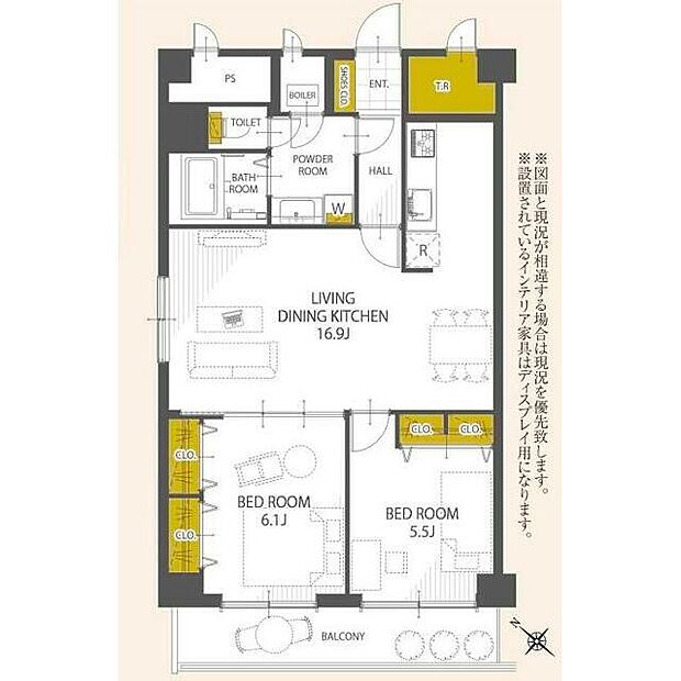 札幌市電 西線１６条駅まで 徒歩3分(2LDK) 4階の内観