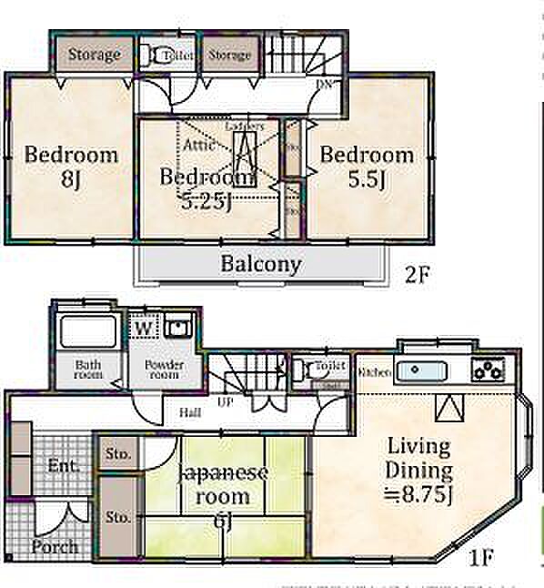 各部屋に収納スペースあり。2階には屋根裏収納もあります！！収納スペース豊富です！！