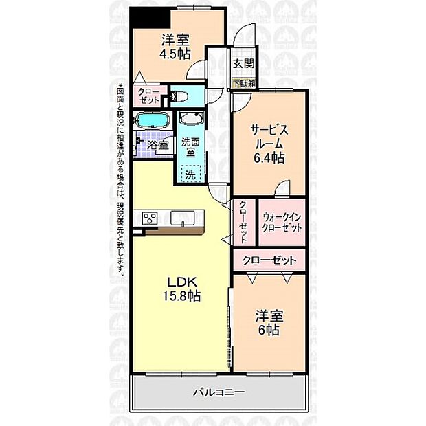 マイキャッスル大泉学園(2SLDK) 4階の間取り図