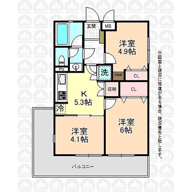 南大泉ヴィクトリアハイツ(3K) 1階の内観