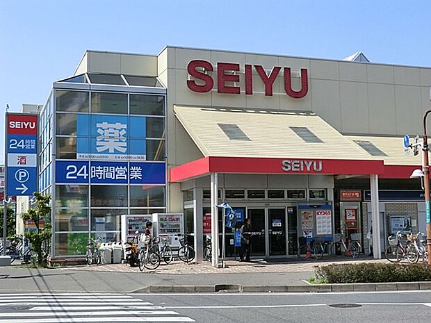 西友川口芝店 24時間営業 ※一部を除く　人混みを避けてお好きな時間にお買い物できます 近隣には業務スーパー・オーケーストアもございます♪（930m）