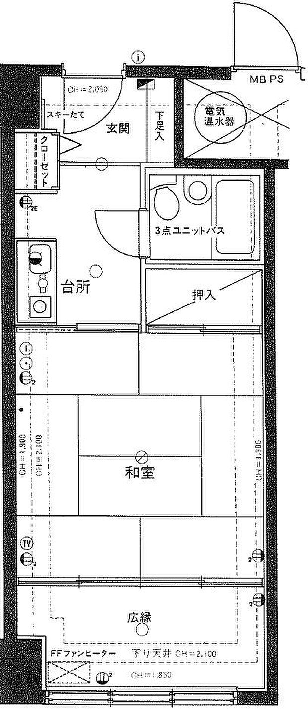 ライオンズマンション越後湯沢第３(1K) 15階の間取り図