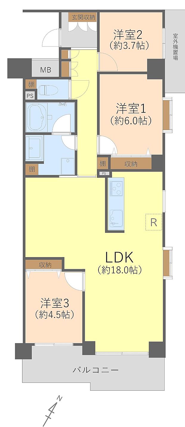 ＪＲ横須賀線 東戸塚駅まで 徒歩19分(3LDK) 5階のその他画像