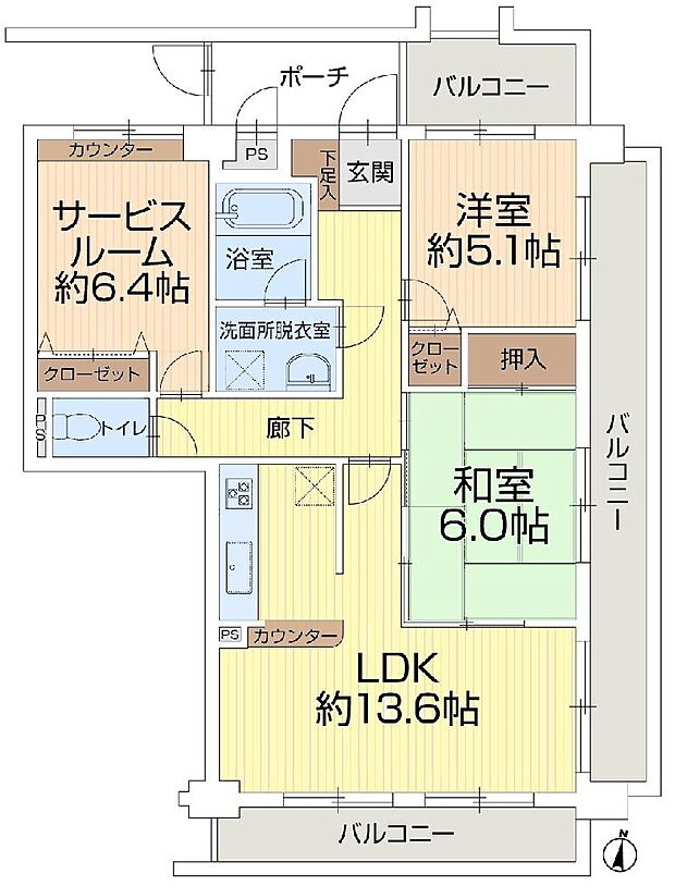 ＪＲ横須賀線 東戸塚駅までバス約25分 せりぎんタウンバス停 徒歩4分(2SLDK) 1階の内観
