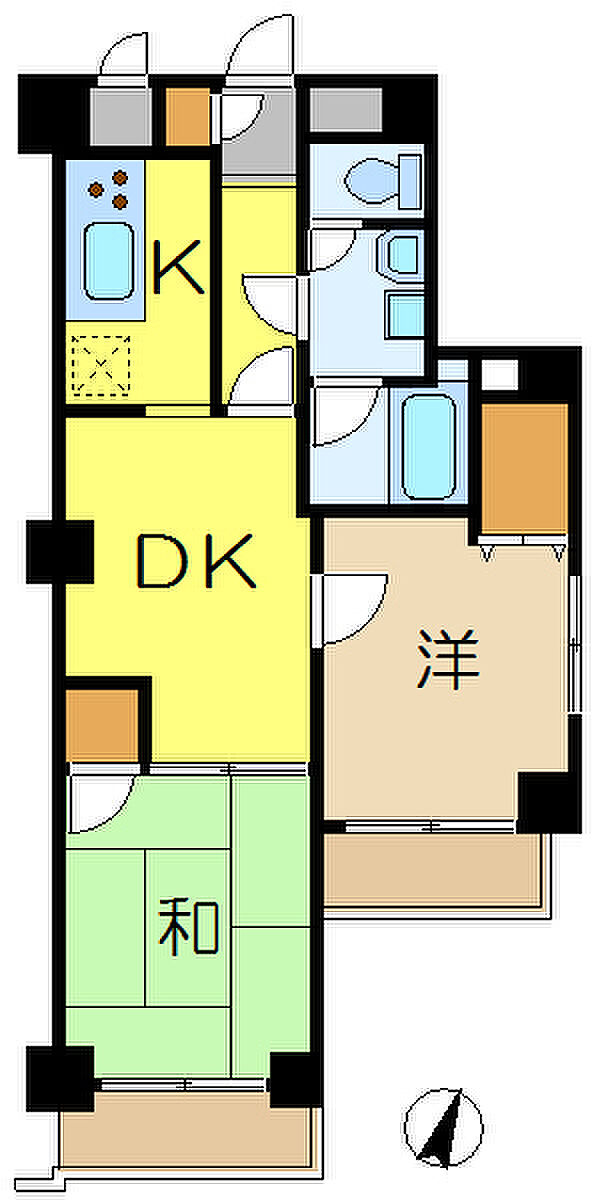 京急本線 上大岡駅までバス約10分 芹が谷山谷バス停 徒歩3分(2LDK) 2階の内観