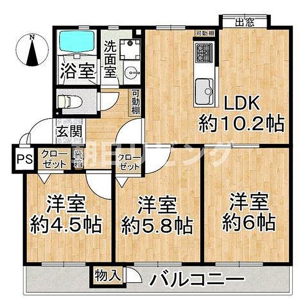 湘南西部住宅(3LDK) 2階の内観