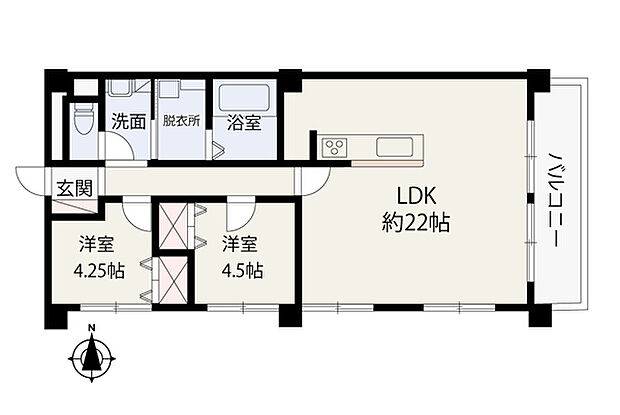 リノベーションマンション　シティマンション岩田(2LDK) 6階/603の内観