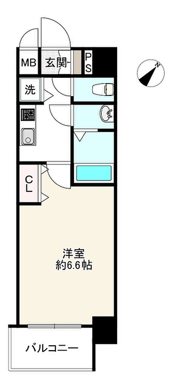 アドバンス大阪ベイパレス(1K) 4階の内観