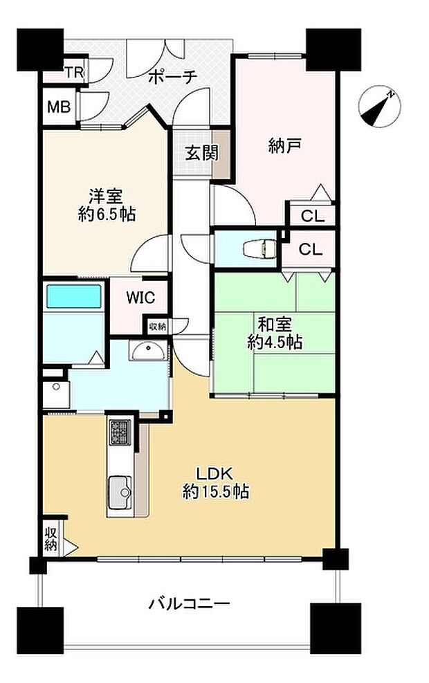 キングマンション大阪ベイ(2SLDK) 2階の間取り図