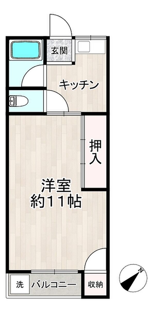 池島町住宅(1K) 2階の内観