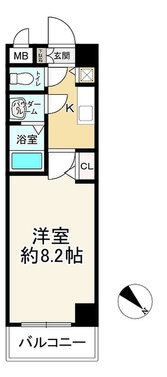 Ｊ．Ｔ．大阪Ｗｅｓｔ(1K) 7階の内観