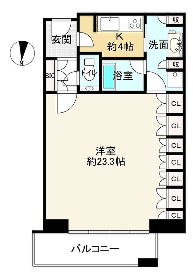グランフロント大阪オーナーズタワー(1K) 38階の間取り図