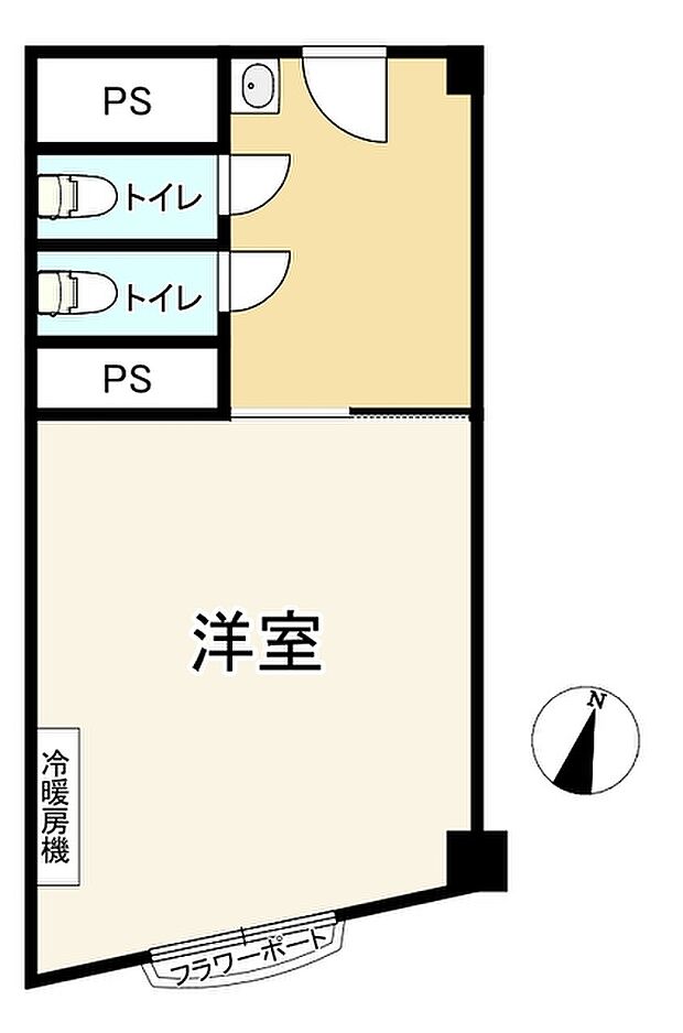 メガロコープ福島(1R) 7階の間取り図