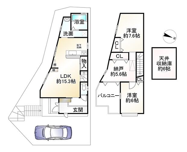 向日市物集女町長野(2SLDK)の内観