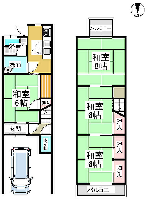 地下鉄東西線 小野駅まで 徒歩10分(4K)の内観