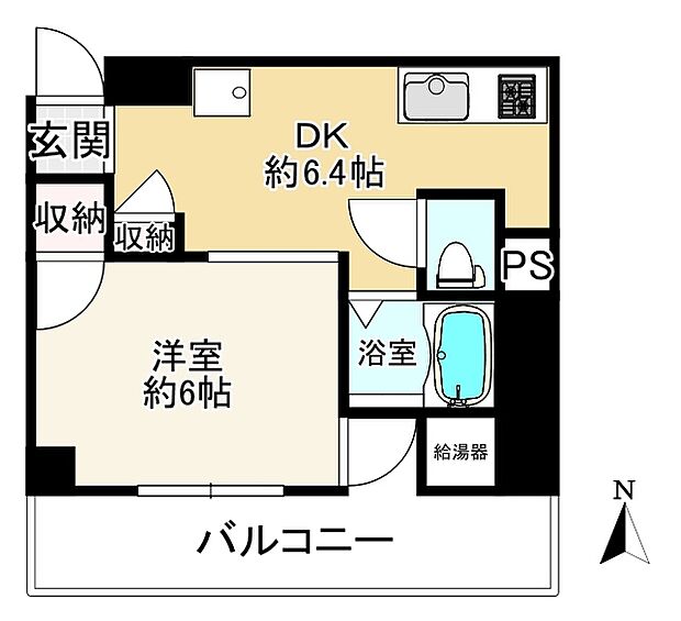 上本町第2ガーデンハイツ(1DK) 14階の内観