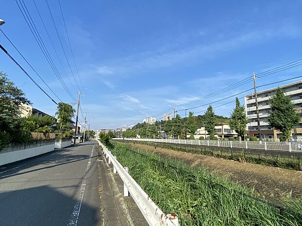 大田川です。日々のウォーキングやジョギングに最適な環境です。