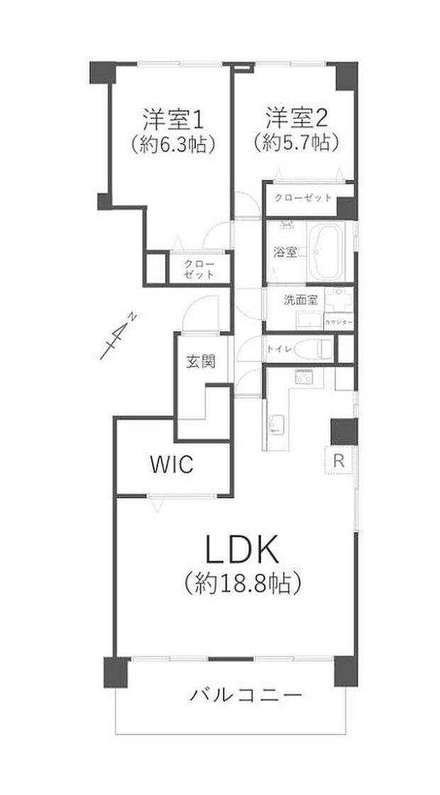 ストークマンション三田(2LDK) 3階の内観