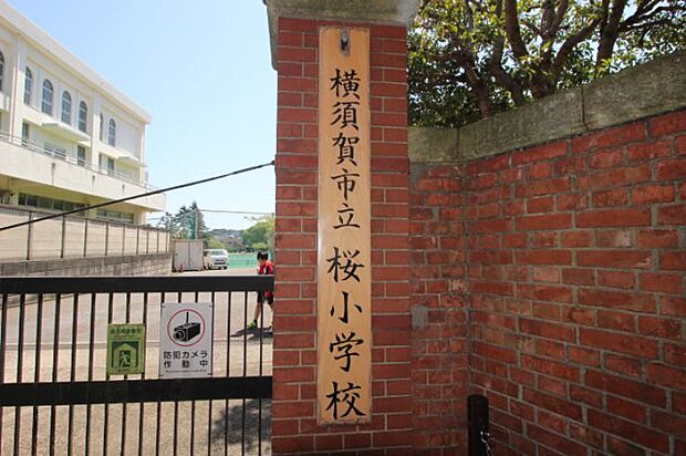 桜小学校と坂本中学校の直ぐ近くです。