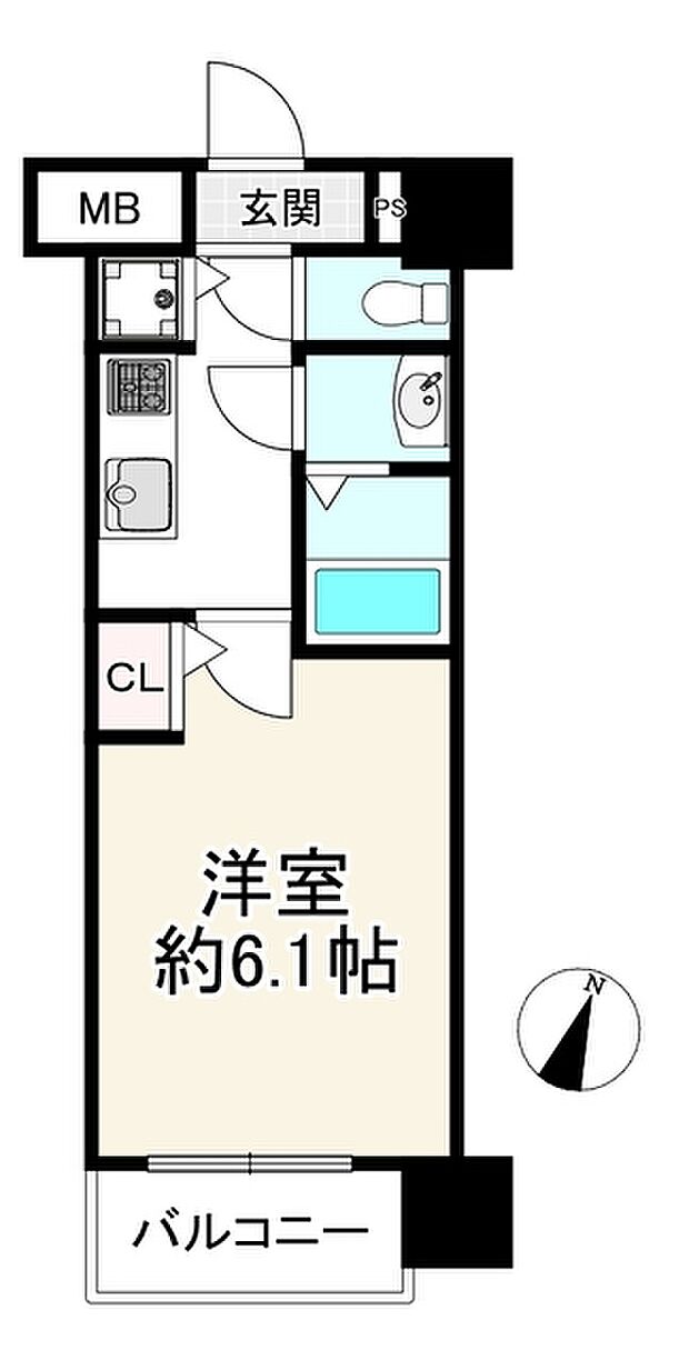 エスライズ新大阪フロント(1K) 3階の間取り図