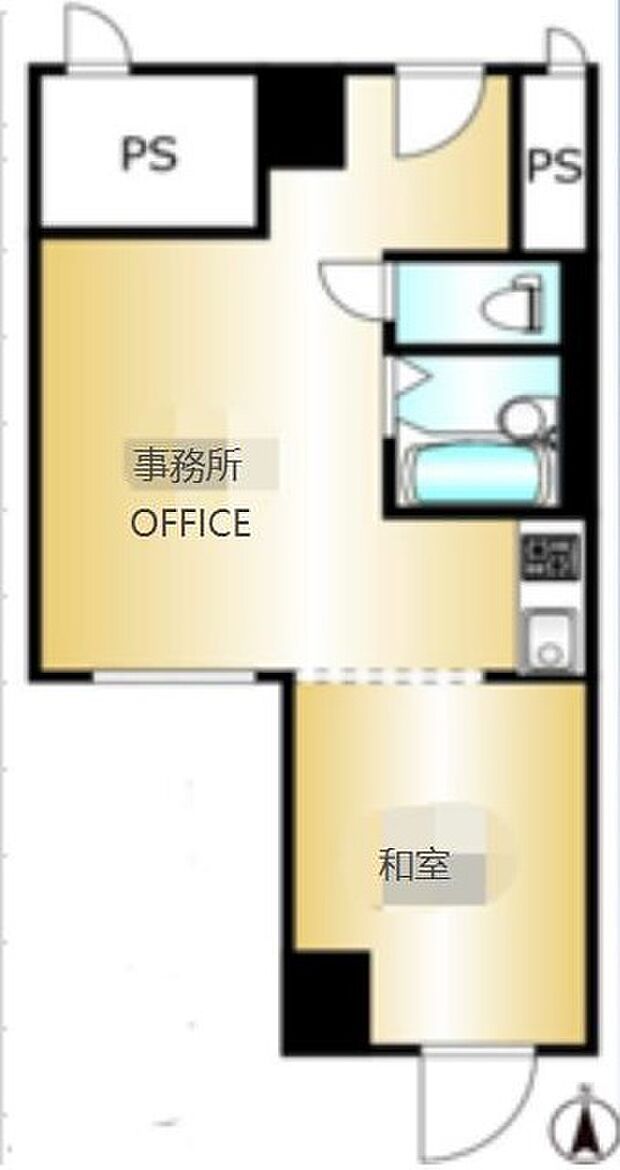 新大阪ビジネス第2ニッケンマンション(1DK) 7階の間取り図