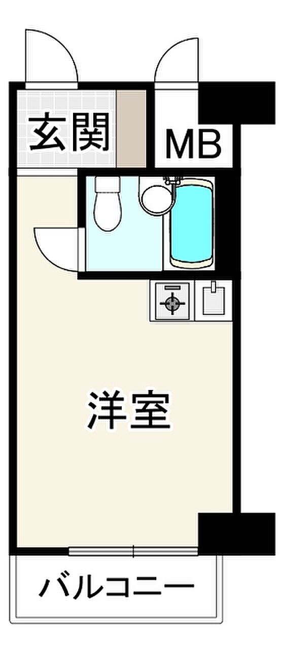 ライオンズマンション新大阪第5(1R) 4階の間取り図
