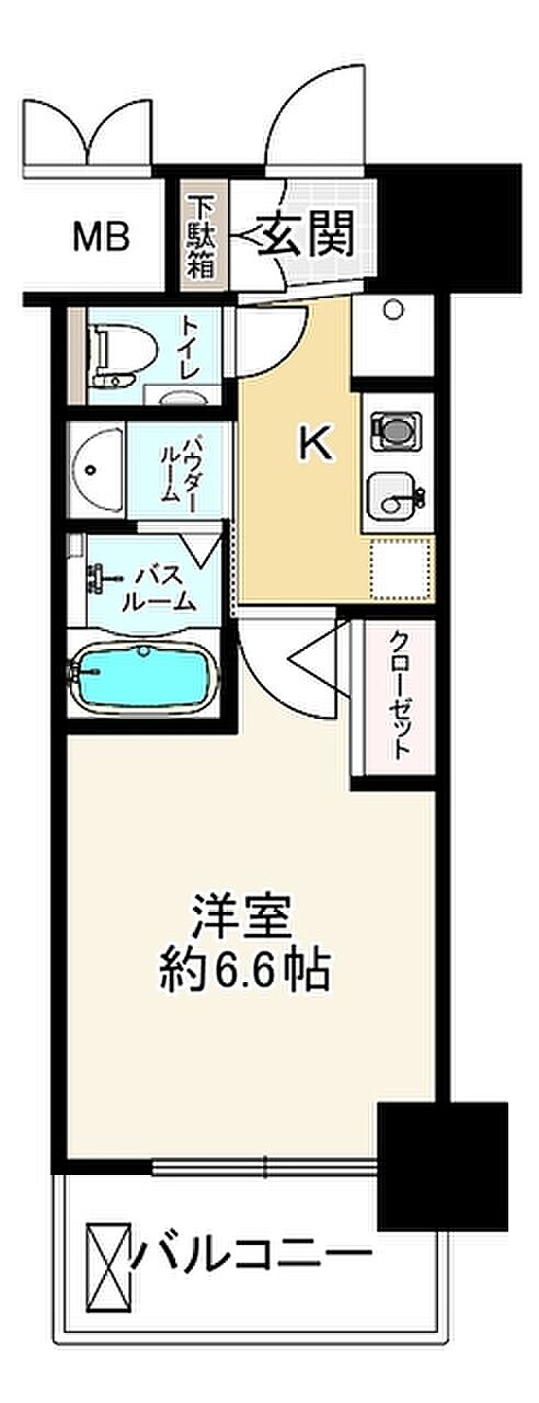 エステムコート新大阪ＸIVアイシー(1K) 13階の内観