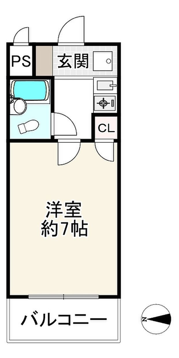エスリード新大阪第2(1K) 11階の間取り図