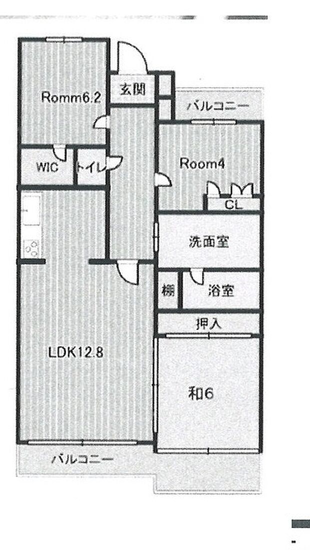 レールシティ津田沼(3LDK) 1階の間取り図