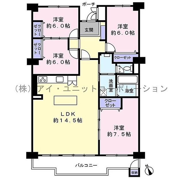 清新プラザマンション　3号棟(4LDK) 11階のその他画像