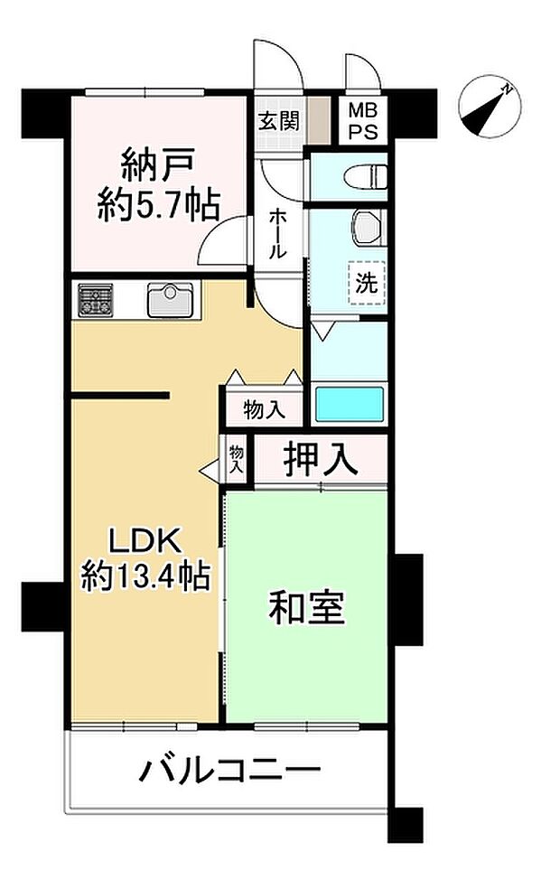 コスモ須磨板宿(1SLDK) 3階の間取り図