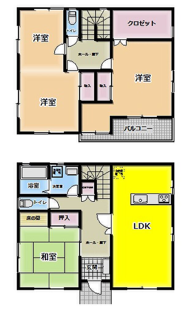 ＪＲ外房線 大網駅まで 徒歩14分(3LDK)の内観