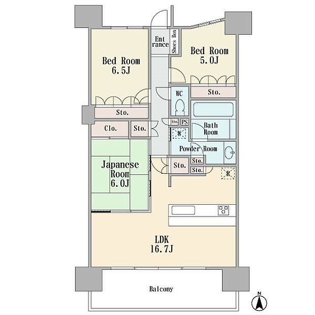 3階部分の南向き　ワイドバルコニー　ＬＤＫ16．7帖　カウンターキッチン　3ＬＤＫ　ペット飼育可能　平成21年2月築　オートロック　現況空室です