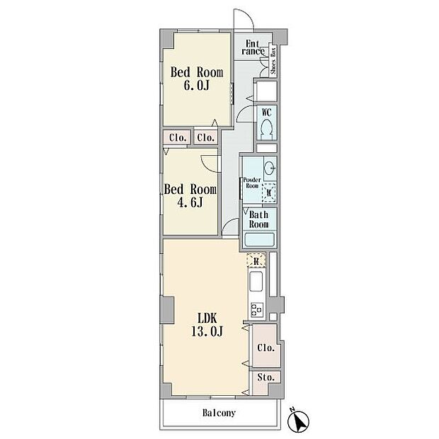 3階部分の南西角部屋です　南西向きのバルコニー　2015年12月にリフォーム履歴有り　2ＬＤＫ　ペット飼育可能　現況空室
