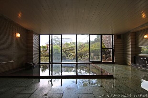 【温泉大浴場】徳川家康も愛した熱海温泉に毎日入浴可能。極上のリゾートライフがお過ごし頂けます。