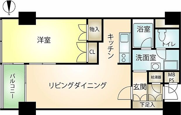 熱海ターガスマンションの間取り