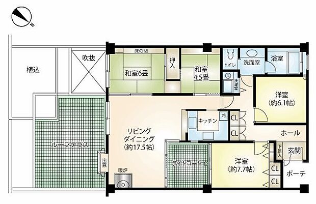 熱海パサニアクラブ(4LDK) 28階の間取り図